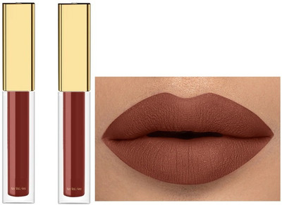 GFSU - GO FOR SOMETHING UNIQUE Transfer-proof Liquid Matte Rich red Lipstick Long-Lasting & Non-Drying(brown, 8 ml)