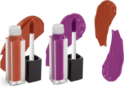 DYSOKAYO dark shades bridal Waterproof Long lasting Matte Mini Lipstick Combo pack(Purple, Brown, 4.5 ml)