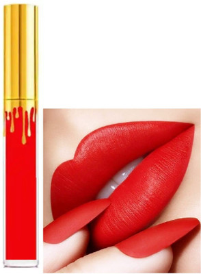 Jiwoo Liquid Non Transfer Waterproof Matte Lipstick(Sweet red, 12 ml)