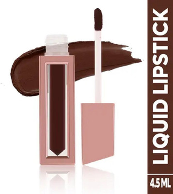 HUZURLU High-Pigment, Long-Wear & Non-Drying Lipstick(BROWN, 4.5 ml)