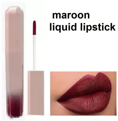 Luipui best maroon liquid matte look lipstick pack of 1(maroon, 6 ml)