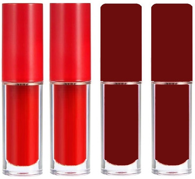 Emijun BEST OF RED EDITION LIP MATTE LIPSTICK(MULTI COLOR, 8 ml)