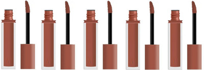 Luipui LONG LASTING LIQUID LIPSTICK CREAM COLOR LIPSTICK PACK OF 5(Cream, 35 ml)