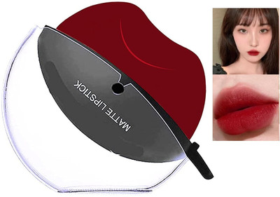 tanvi27 New Lip Shape Apple Design Matte Hot Red Lipstick(HOT RED, 5 g)