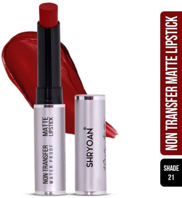 Shryoan Velvety Matte External Lipstick | Non-Transferable, Smudge Proof & Matte Finish(Light Mahroon, 3.5 g)