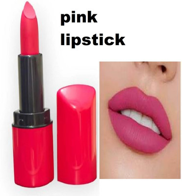 Luipui party type pink matte lipstick long lasting pack of 1(pink, 6 g)