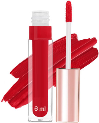 GABBU Lip Color Matte Texture 12Hrs Waterproof Smudge Proof(RED, 6 ml)