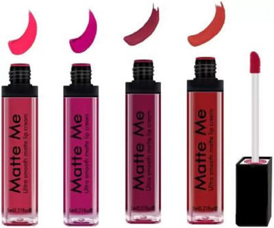 Yuency LIQUID MATTE WATERPROOF SMUDGE PROOF LONG LASTING COMBO PACK LIPSTICK(MULTI COLOR, 20 ml)