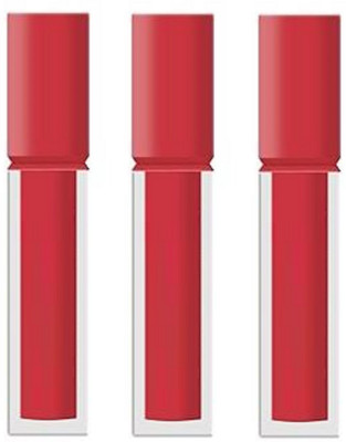 Luipui Amazing matte finish long lasting peach color lipstick for matte look pack of 3(peach color, 21 ml)