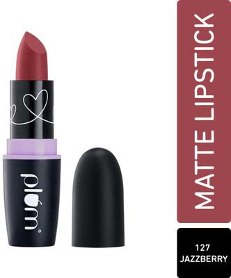 Plum Matterrific Lipstick | Highly Pigmented | Nourishing & Non-Drying(Jazzberry - 127, 4.2 g)
