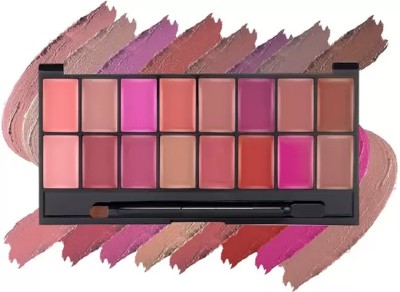 GABBU 16 COLOR Creamy Matte Lipstick Palette03(multi color, 36 g)