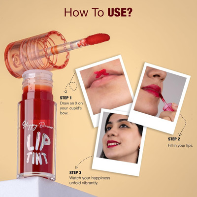 DARVING Korean Style Liquid Lip and Cheek Tint 3 In 1 Lip(Cherry Bliss, 3.7 ml)