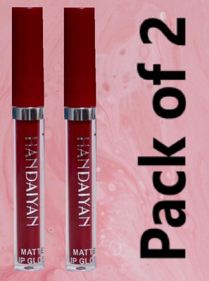 LARA KOSSLER 2-Piece Maroon Liquid Lipstick Set(MAROON, 10 ml)