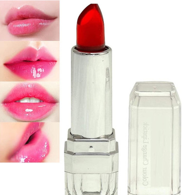 DARVING Best Crystal transparent color change jelly moisturizing lipstick(RED, 3.6 ml)