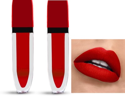 ADJD Combo Ultra Pigmented Smudeproof Super Hydrating Liquid Lipstick Blood red(Blood red, 16 ml)