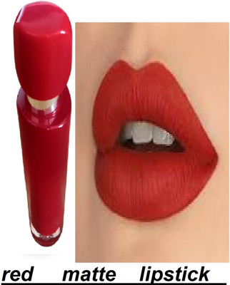 Luipui red glossy matte look lipstick pack of 1(red, 6 ml)