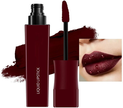 GABBU Transfer Proof Matte Finish Highly Pigmented Deep Color Liquid Lipstick(Maroon, 6 ml)