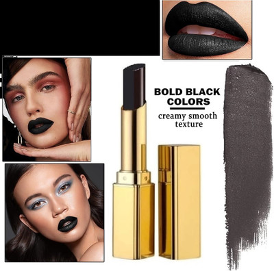 NADJA Best Quality Waterproof Matte Lipstick Formula that Lasts 12 Hours(black, 3.6 g)