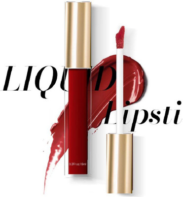 tanvi27 Non transfer smudge proof liquid matte lipstick(MAROON, 6 ml)