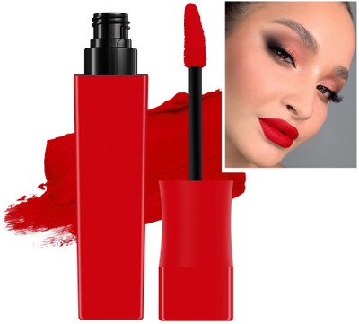 Latixmat Non Transfer WaterProof Sensational Liquid Matte Red Lipstick Combo(Red, 7.5 ml)