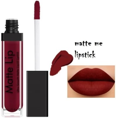 Wonholli Ultra Smooth Matte Liquid Lipstick(Maroon, 6 ml)