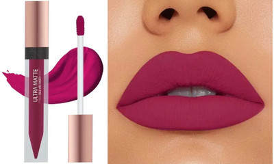 Yuency NON TRANSFER KISS PROOF MATTE FINISH LIQUID RANI PINK LIPSTICK(RANI PINK, 6 ml)