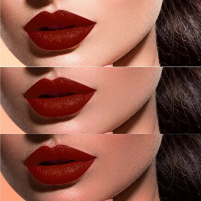 MYEONG Maroon Smudge Proof And Matte Finish, Long Lasting Crayon Lipstick(Maroon, 4 g)
