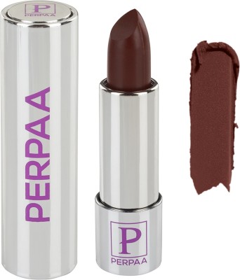 Perpaa Long Lasting Highly Pigmented Lipstick Matte Finish, Dark Brown(Dark Brown, 3.5 g)