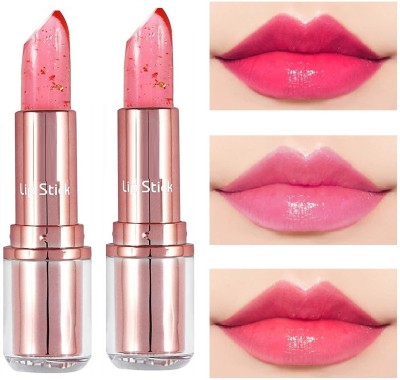 ADJD GLOSSY FINISH WATER PROF & LONG COLOR CHANGING LIPSTICK FOR ALL SKIN TYPE(LIGHT PINK, 7 g)