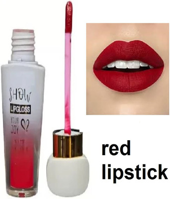 Luipui red glossy matte lipstick pack of 1 awesome(red, 6 ml)