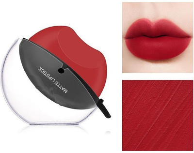 tanvi27 Lip Shape Lipstick Apple Design Matte Lipstick(RED, 5 g)