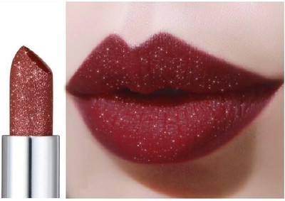 THTC Glitter Lipstick Matte Waterproof Long Lasting Brick Red Color(Shade 11, 3.6 ml)