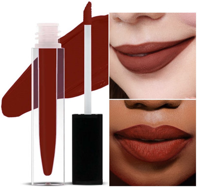 MYEONG Highly Pigmented Matte Finish, Non-Sticky Long Lasting Brown Reels Lipstick(Brown Reels, 4 ml)