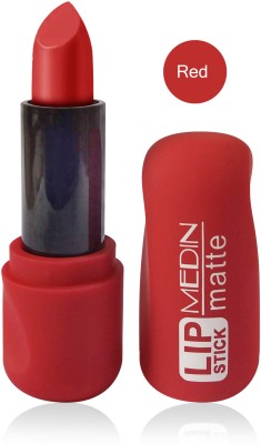 MEDIN long lasting water proof matte lipsticks pack set of 1(Red Matt, 5 g)
