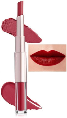 Arcanuy LONG LASTING WATERPROOF MATTE FINISH 2 IN 1 LIPSTICK(red, 12 ml)