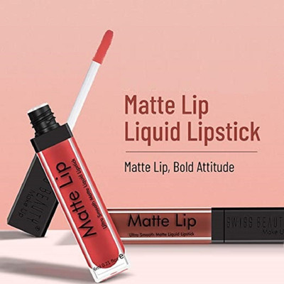 K3NTERPRISES Forever Matte Liquid Lip Color(Red, Maroon, 10 ml)
