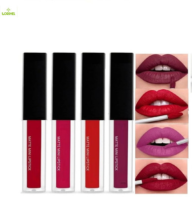 LORSHEL Hydrating Liquid Lipstick - Non-Sticky for Creamy Texture(Multicolour, 20 ml)