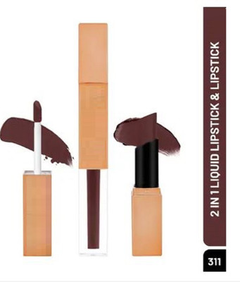 Luipui brown matte lipstick pack of 1 waterproof(brown, 7 ml)