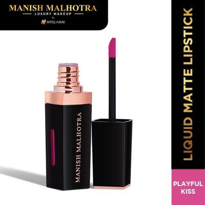 MyGlamm Manish Malhotra Beauty Liquid Matte Lipstick(Playfull Kiss, 7 g)