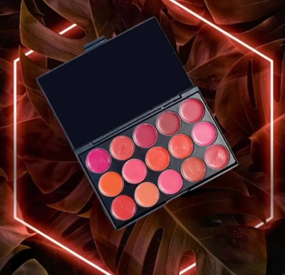 HUZURLU Best soft mate color lip cream palette(MULTI, 15 g)