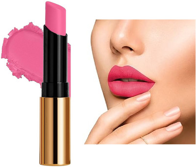 REIMICHI Hot Pink Velvet Highly Pigmented Matte Lipstick for Women(Hot Pink, 3.5 g)