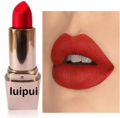 Luipui amazing red matte lipstick best for women awesome(red, 6 g)