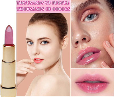 EVERERIN Magic PH Temperature Color Changing Moisturizing Lip Gloss Lipstick(PINK, 3.8 g)