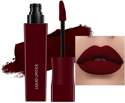 GABBU Transfer Proof Matte Finish Highly Pigmented Deep Color Liquid Lipstick1(Maroon, 6 ml)