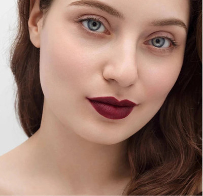 DYSOKAYO Matte Non Transfer Smudge Proof Longlasting Sensational Liquid Matte Lipstick(Burgundy, 8 ml)