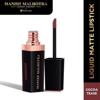 MyGlamm Manish Malhotra Beauty Liquid Matte Lipstick(Cocoa Tease, 7 g)