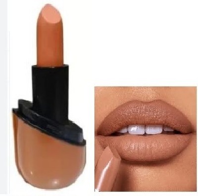 Luipui awesome light brown matte finish lipstick waterproof pack of 1(brown, 6 g)