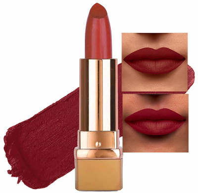 WOONGMI Best New Ultra Pigmented Creamy Matte Lipstick For Womens(Brown, 3.5 g)