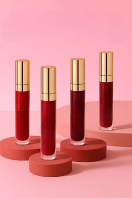 Hezruck Red lipstick model (Classic Red, Fuchsia, Dark Wine, Dark Red with Cherry tone,)(Multicolour, 16 ml)