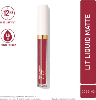 MyGlamm LIT Liquid Matte Lipstick(Dogging, 1.6 ml)